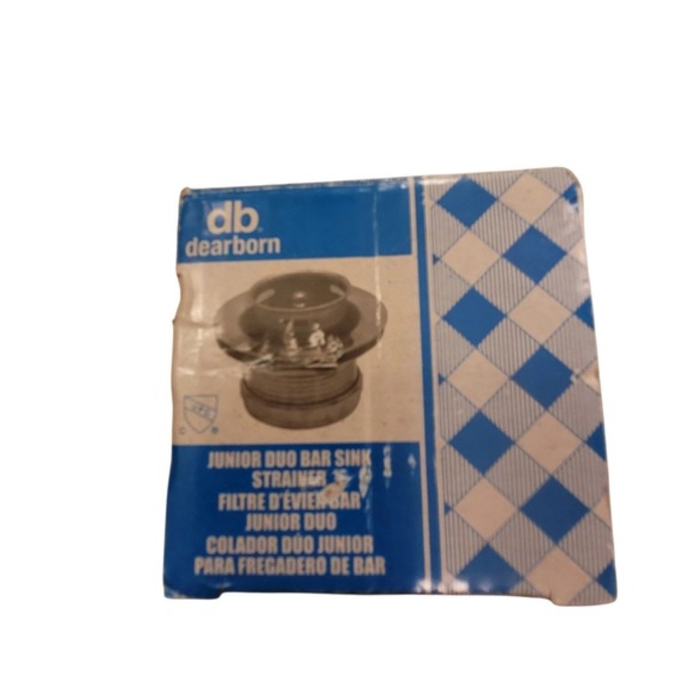 Dearborn Brass 3784 Junior Duo‎ Bar Sink Strainer Stainless Steel